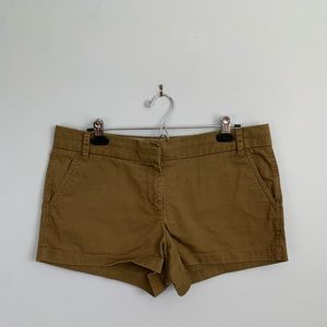 J. Crew Brown Chino 4” Shorts Size 12